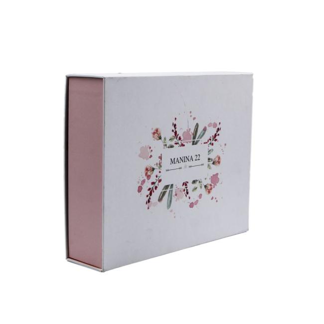 High Quality Hand Made Beautiful Custom Luxury Packaging White Cardboard Magnetic Closure Gift Perfume Cosmetic Box for Bridesmaid Mother′s Day Valentine′s Day