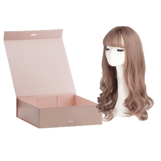 Qingdao Custom Luxury Magnetic Folding Packaging Box Gift Carton Cardboard Paper Boxes for Garments Shoes Wigs Cosmetics Hair Extension Jewellery Jewelry