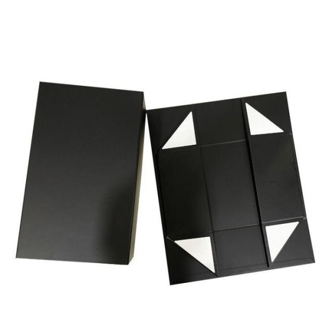 Qingdao Custom Luxury Magnetic Folding Packaging Box Gift Carton Cardboard Paper Boxes for Garments Shoes Wigs Cosmetics Hair Extension Jewellery Jewelry