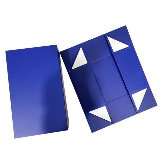 Qingdao Custom Luxury Magnetic Folding Packaging Box Gift Carton Cardboard Paper Boxes for Garments Shoes Wigs Cosmetics Hair Extension Jewellery Jewelry