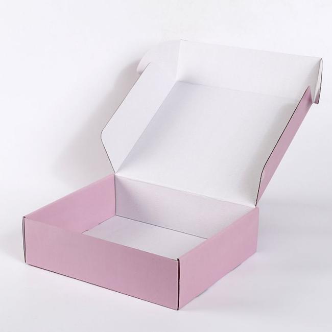Custom Stock Premium Color Printing Folding Pink Paper Cardboard Corrugated Clothes/Dessert/Cosmetic/Food/Fruit Packaging Packing Carton Gift Shipping Box