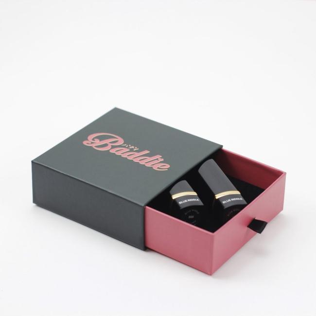 Foam Insert Lid and Base Cardboard Paper Packaging Gift Box, Luxury Ring Necklace Jewelry Box