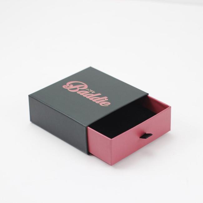 Foam Insert Lid and Base Cardboard Paper Packaging Gift Box, Luxury Ring Necklace Jewelry Box