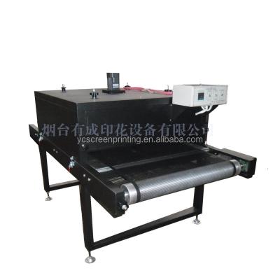 China Telfon Belt Small Size Post Press Equipment Screen Printing Conveyor Tunnel Dryer for sale