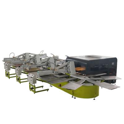 China Automatic 6 Colors Oval  Tee Shirt Screen Printing Machine Three Phase 380/50hz for sale