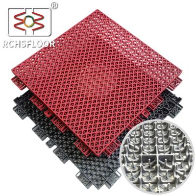 China 1000 Pieces Basketball Court Plastic Tiles Interlocking Backyard Court Tiles for sale
