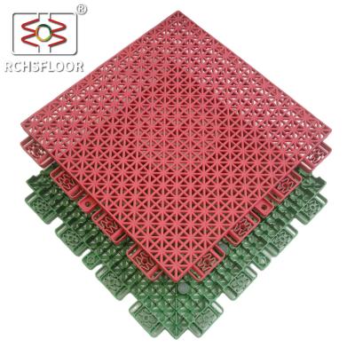 China 30% Shock Absorbent Backyard Court Tiles Volleyball Floor Tiles CE RoSH for sale