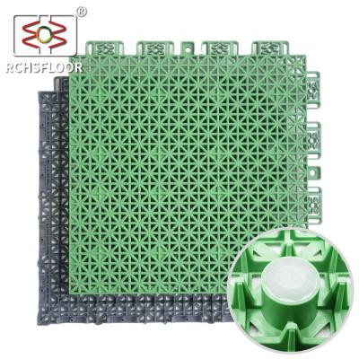 China 1.27cm Anti Slip Backyard Court Tiles Polypropylene Interlocking Tiles for sale