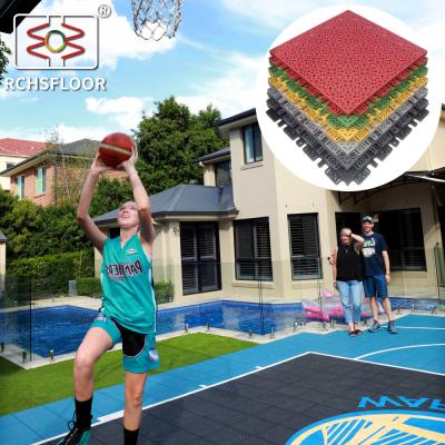 China 18mm Polypropylene Modular Sport Tiles Badminton Pickleball Court Tiles for sale