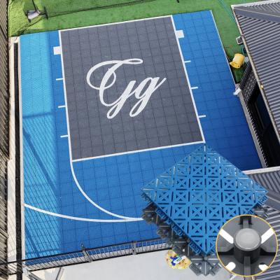 China FIBA Basketball System Half Court Indoor Outdoor 3x3 Sports Flooring Tiles à venda