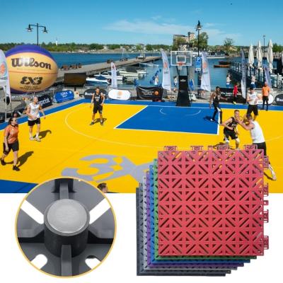 China RCHS Install The Basketball Court Flooring Build Basketball Court Modular Tiles for sale