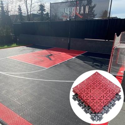 中国 RCHS Portable Multi Purpose Basketball Court Tiles Outdoor Sports Flooring 販売のため
