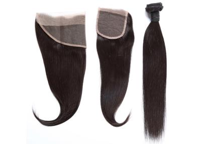 China Soft Smooth Full Lace Frontal Closure 9A Double Weft Non Shedding No Tangling for sale