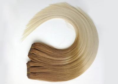 Chine Agrafe de cheveux péruvienne des prolongements 100 de cheveux de Vierge dans la vague droite soyeuse molle à vendre