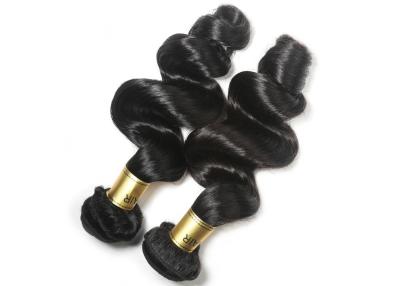 China El pelo flojo modificado para requisitos particulares de Remy de la onda duradero cualquier color puede ser peine teñido fácilmente en venta