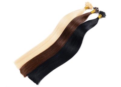 China Double Drawn Pre Bonded Hair Extensions , Pre Bonded Indian Hair Extensions For Black Women for sale