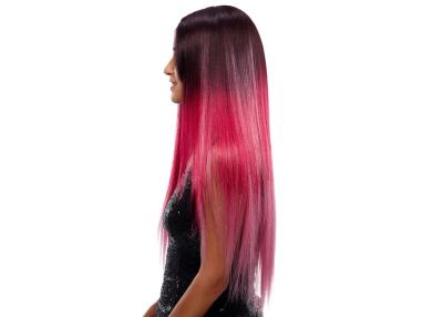 Chine Perruques d'avant de dentelle de cheveux colorées par Européen 31 pouces avec la fibre résistante à la chaleur à vendre