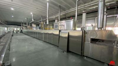 China PLC Control 1000kg/h Mufffin Automatic Cake Production Line for sale