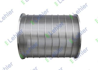 China Cylindrical SS316L Pressure Screen Basket For Latex Filtration en venta