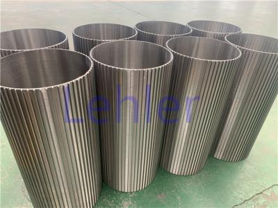 China Lehler Wedge Wire Screen Cylinders , Vertical Wire Screen Circular Support Rod for sale