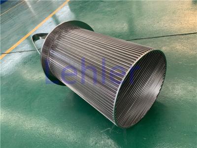中国 SUS304バスケット スクリーン フィルター廃水処置のための滑らかなワイヤー表面 販売のため