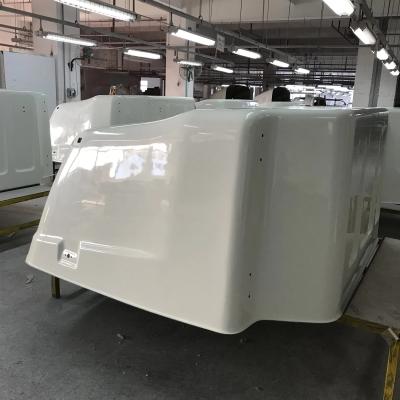 China molded fiberglass travel trailers parts/custom GFRP trailer body/Front and Rear Caps for sale