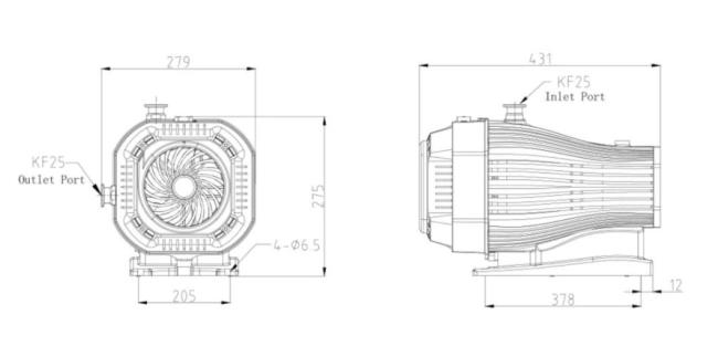 Oil-Free Scroll Vacuum Pump Use in Semiconductor/Scientific Instrument/Mechanical Equipment/Chemistry/Medical Treatment/Packaging