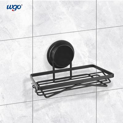 China Bathroom Pendant Suction Cup Soap Holder No Drilling Stainless Steel Shelf for sale
