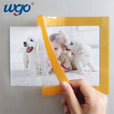 China Restickable Self Adhesive Sign Holder , Photo Pocket Picture Display Frame A4 for sale
