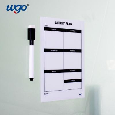 China Self Adhesive On Most Smoothly Surfaces Officer Home Memo Label Dry Erase Schedule Board for sale