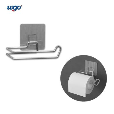 China Installed Bathroom Tissue Roll Holder Self Adhesive Damage Free Mounting for sale