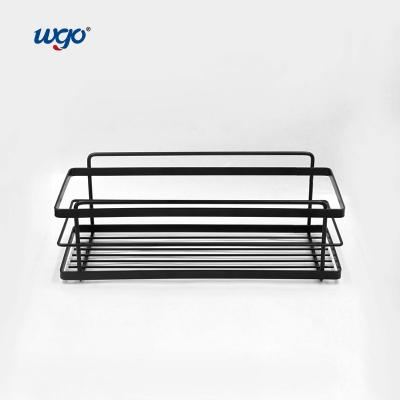 China SS201 Wall Bath Accessories Chrome Holder For Shower 10kg Loading Kitchen Wall Rack for sale