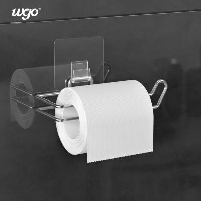 China No Drilling Hole Self Adhesive Toilet Roll Holder Stainless Steel SS304 ISO9001 for sale