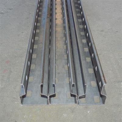 China 1-3mm GI Steel Rack Upright Roll Forming Machine  hydraulic cutting and punching for sale