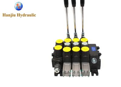 China Hydraulic High Pressure Directional Valve Wheel Conveyors Valve 3 Ways Manual Control for sale