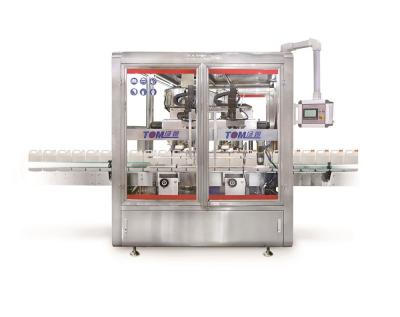 China PLC Controlled Automatic Capping Machine Servo Motor Double Head Following Type for sale