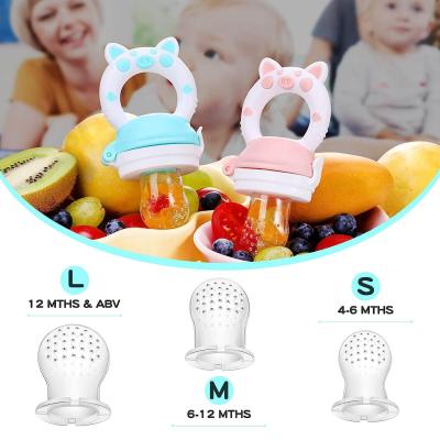 China Infant Harmless Silicone Food Teether Pacifier Multicolor Durable for sale