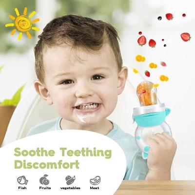 China Anti Slip Silicone Food Teether Odorless Reusable Eco Friendly for sale