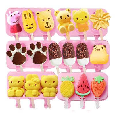 China Thickened Harmless Silicone Ice Cream Moulds , Durable Ice Cream Cake Mold Silicone for sale