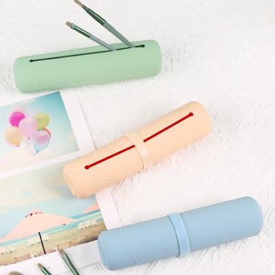 China Washable Durable Silicone Makeup Brush Case Holder Anti Slip for sale
