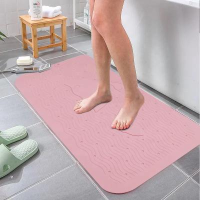 China Washable Non Slip Silicone Shower Mat Odorless Nontoxic BPA Free for sale