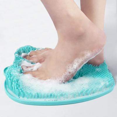 China Nonslip Suction Cups Silicone Bristle Mat In Shower for sale