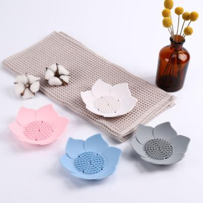 China Flower Shape Silicone Soap Saver Easy Dry For Counter / Bathtub for sale