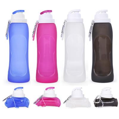 中国 Collapsible Water Bottle, Foldable Water Bottle for Travel & Collapsable Water Bottle with Clip for Backpack, Portable 販売のため