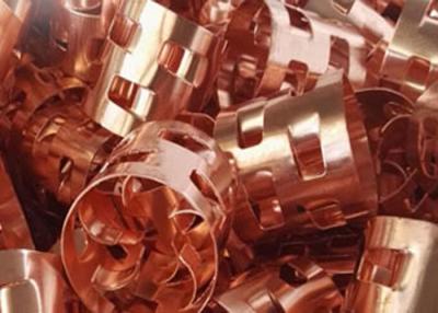 China Copper Pall Ring Packing 12-120mm Diameter For Distillation Tower for sale
