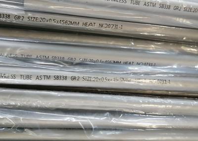 China Ta1 / Ta2 ASTM B338 3 Inch Seamless Titanium Pipe for sale