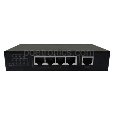 China POE-S104FG 4 Port IEEE 802.3af Gigabit 15.4W POE Switch (60W External Power Adapter) for sale