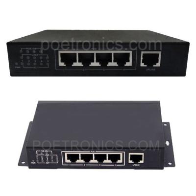 China POE-S104TG 4 Port IEEE 802.3at Gigabit 25W POE Switch (48V/2A External Power Supply) for sale