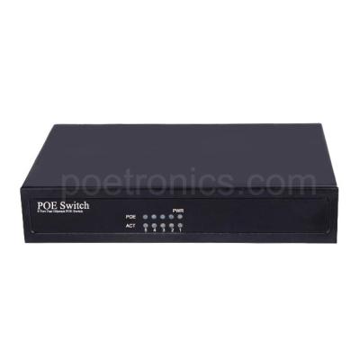 China POE-S104FB 4 Port IEEE802.3af 10/100Mbps 15.4W POE Switch (48V/1.5A Built-in Power) for sale