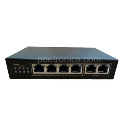 China POE-S204F 4 Port IEEE802.3af 10/100Mbps 15.4W POE Switch (60W External Power) for sale